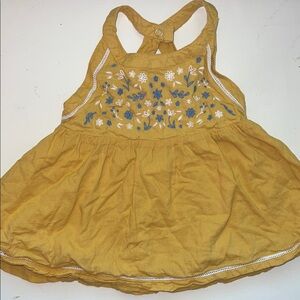 Artisan Ny Mustard Yellow Embroidered Kids Top
